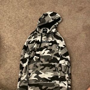 Hollister white camo hoodie